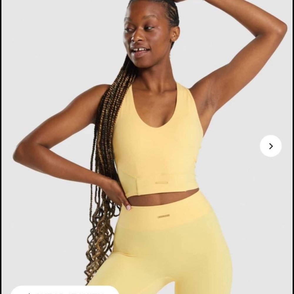 Yellow Gymshark Whitney Simmons Tank Top